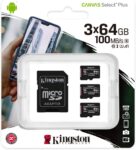 Kingston Canvas Select Plus MicroSD [3x64GB]
