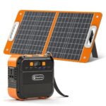 Flashfish A101 120W Portable Power Station 26400mAh/98Wh Solar Generator+18V/60W Portable Solar Panel Emergency Energy Kit