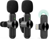 Microfone de lapela sem fio para iOS, plug-play (sem necessidade de aplicativo ou Bluetooth)