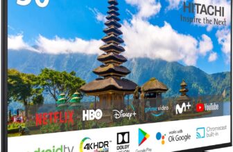 Hitachi 50HAK5450, Android Smart TV de 50", 4K Ultra HD, HDR10