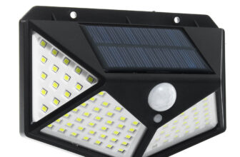 Lâmpada de jardim energia solar com 100 LEDs