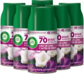Air Wick Freshmatic aroma fragrâncias Moon Lily e Silk Satin 6 unidades