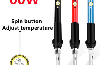 Mini ferro de soldar elétrico 60W de temperatura ajustável