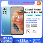Redmi Note 12 PRO 4G Versão Global Snapdragon 732G 120Hz