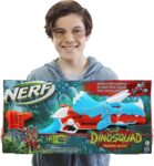 Nerf Lançador DinoSquad Tricera-Blast, design dinossauro Triceratops