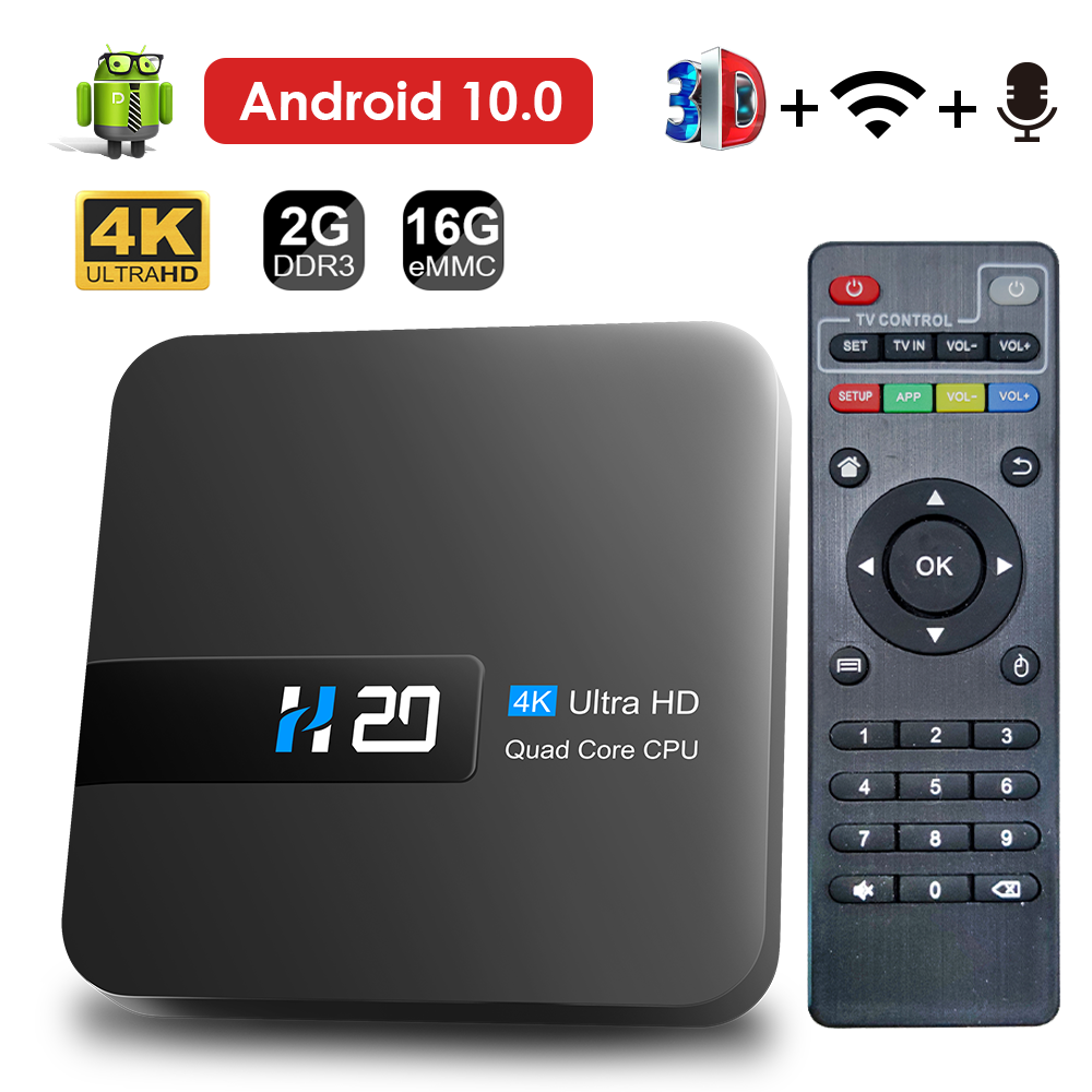 Box Android 10 2GB+16GB, 4K Ultra HD
