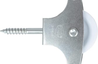 Polia com roldanas em plástico de ø39 mm, especial para estendais de roupa
