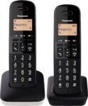 Panasonic KX-TGB612 Telefone fixo sem fios duplo, 18 horas de conversação
