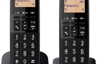 Panasonic KX-TGB612 Telefone fixo sem fios duplo, 18 horas de conversação