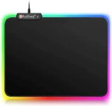 RuoCherg RGB Tapete LED Gaming Mouse Pad, 12 modos de iluminação 25x30cm