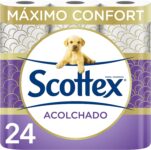 Scottex Acolchoado papel higiénico 24 rolos