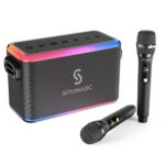 SOUNARC A1 Karaoke Speaker 80W Output, Dual Mic, IPX6, up 10 Hours Playtime