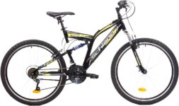 F.lli Schiano Bull bicicleta de montanha, homens, 26 polegadas, preto e amarelo