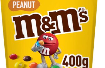 M&M's Peanuts Snack de amendoim e chocolate com leite, Halloween (400g)