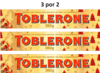 Toblerone chocolate com leite, 360 g