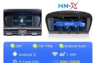 BMW, Android 12 Carplay CCC 6GB+128GB 3 séries, E60, E61, E63, E64, 5 séries, E90, E91, E92, E93