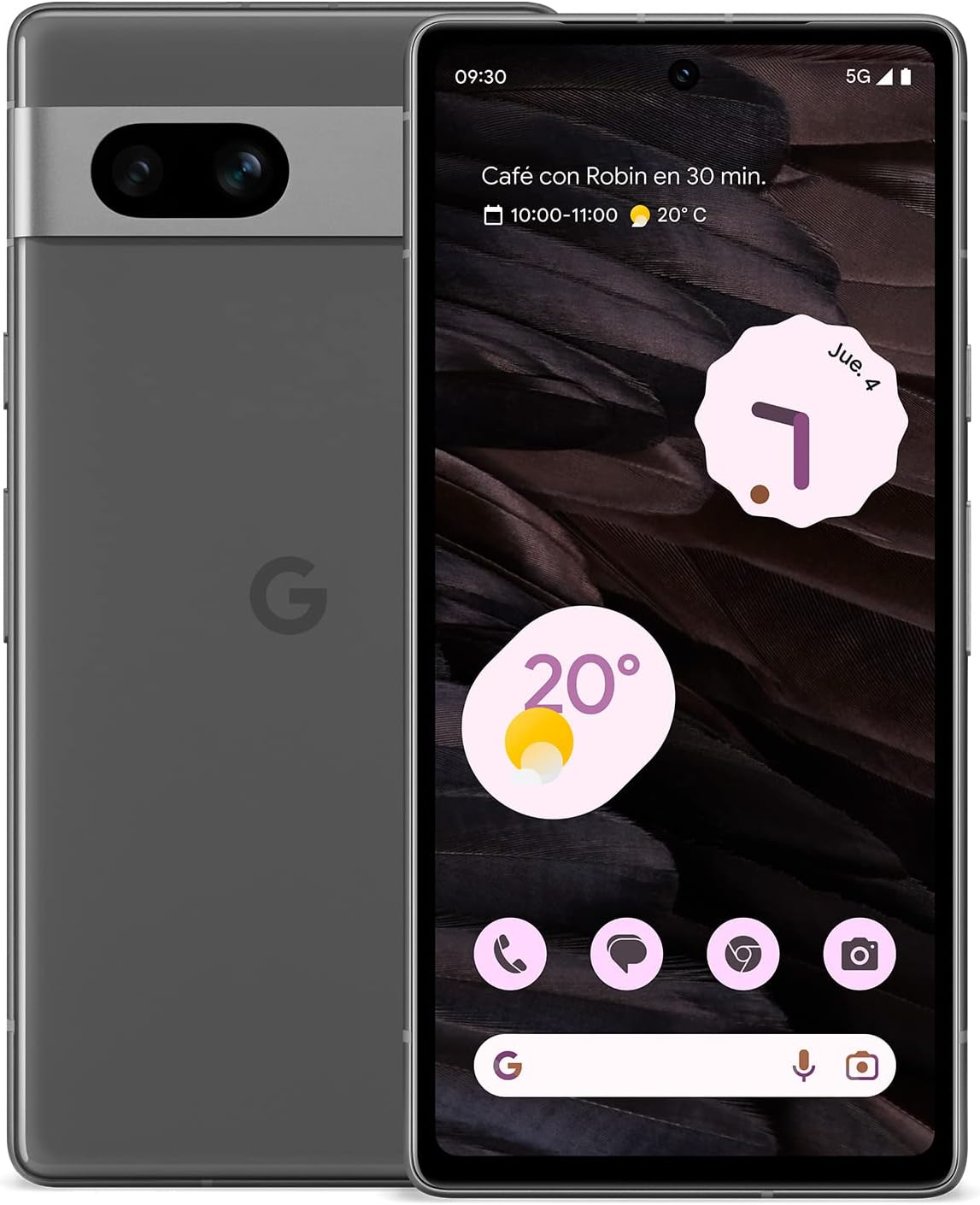 Google Pixel 7a 5G Tensor G2 8GB+128GB carbono