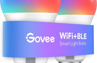 Govee Lâmpadas inteligentes RGBWW, WiFi e Bluetooth pack de 2