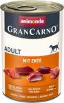 ANIMONDA PETFOOD Grancarno Kaczka comida húmida para cães, 6 x 400 g