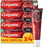 Colgate Max White Carvão ativado pasta de dentes branqueadora 4x75ml