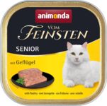Animonda Vom Feinsten Sénior, comida húmida para gatos com mais de 7 anos, com ave, 32 x 100 g