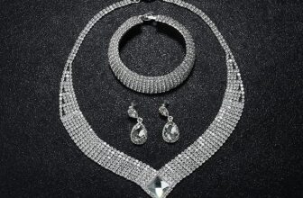 Conjunto de joias de cristal para mulher