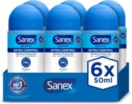 Sanex Dermo Extra controlo desodorizante Roll-On, pack 6 unidades x 50 ml