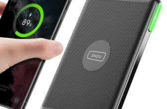 INIU Carregador sem fios rápido Stand, 15 W certificação Qi Wireless Charger