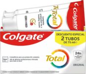 Colgate Total original, pasta de dentes, proteção total 24H, pack 2 unidades x 75 ml