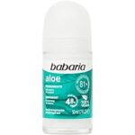 Babaria - Desodorante Rollon Aloe desodorizante hidratante - 0% álcool - antitranspirante - 4 x 50 ml