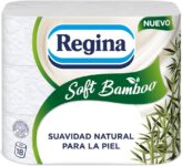 Regina Soft Bamboo - 18 rolos de papel higiénico 3 camadas, 160 folhas