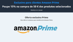 Desconto Amazon Prime 15% em 50€
