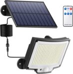 Focos solares exterior 310 LED/270° com comando barato