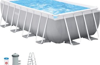 INTEX 55243 Piscina desmontável + depuradora Prism Frame 400x200x122cm