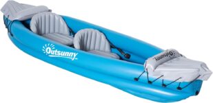 Kayak insuflável para 2 pessoas 330x105x50cm, azul