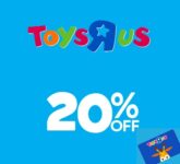 ToysRus 20% de desconto direto & -20% de desconto direto na próxima compra