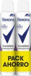 Rexona Invisível desodorizante anti-manchas, 2 x 200 ml