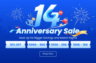 Geekbuying Códigos de descontos 14th Aniversario, compra já!