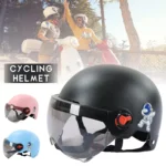 Capacete de motocicleta / trotinete com óculos