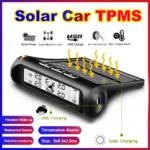 Kit monitorização da pressão dos pneus (TPMS) recarregável por energia solar