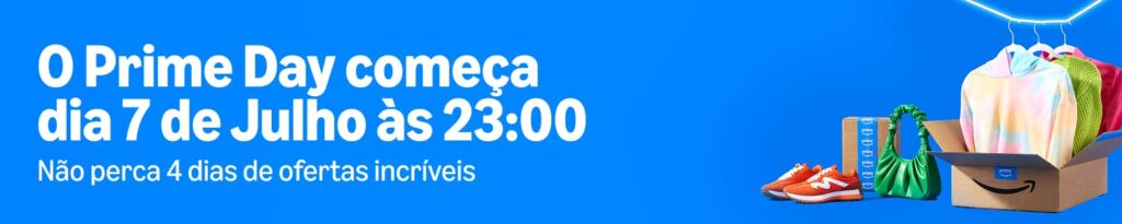 Ganha 15€ Amazon para Gastar na Festa de ofertas Amazon Prime