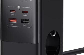 Baseus Extensão USB C GaN5 de 3 tomadas