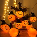 Guirlanda luzes decorativas Halloween, 4 m, 20 LED