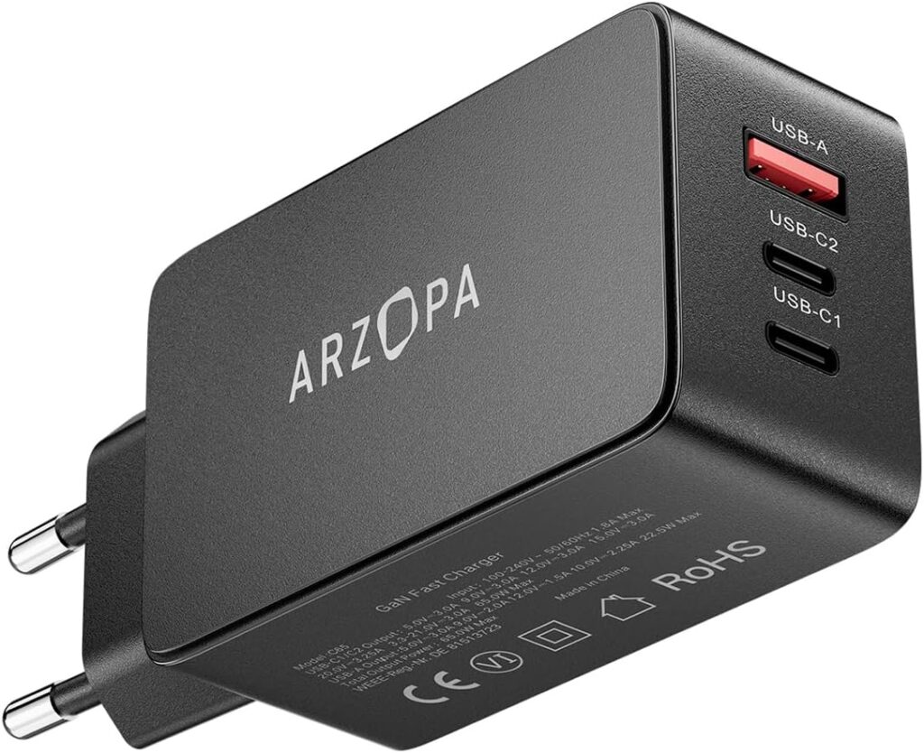 65W Carregador USB-C rápido 