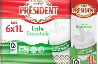 Leite PRESIDENT magro Pacote UHT desnatado