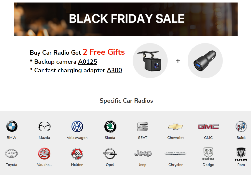 Eonon’s 2024 Black Friday Sale, Android Auto Varias Marcas