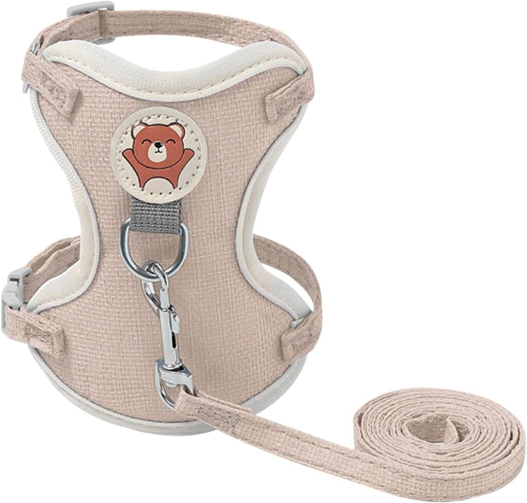 Conjunto de arnês e trela para gato