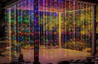 Cortina de Luzes Decoração de Natal 3x3M 200Leds