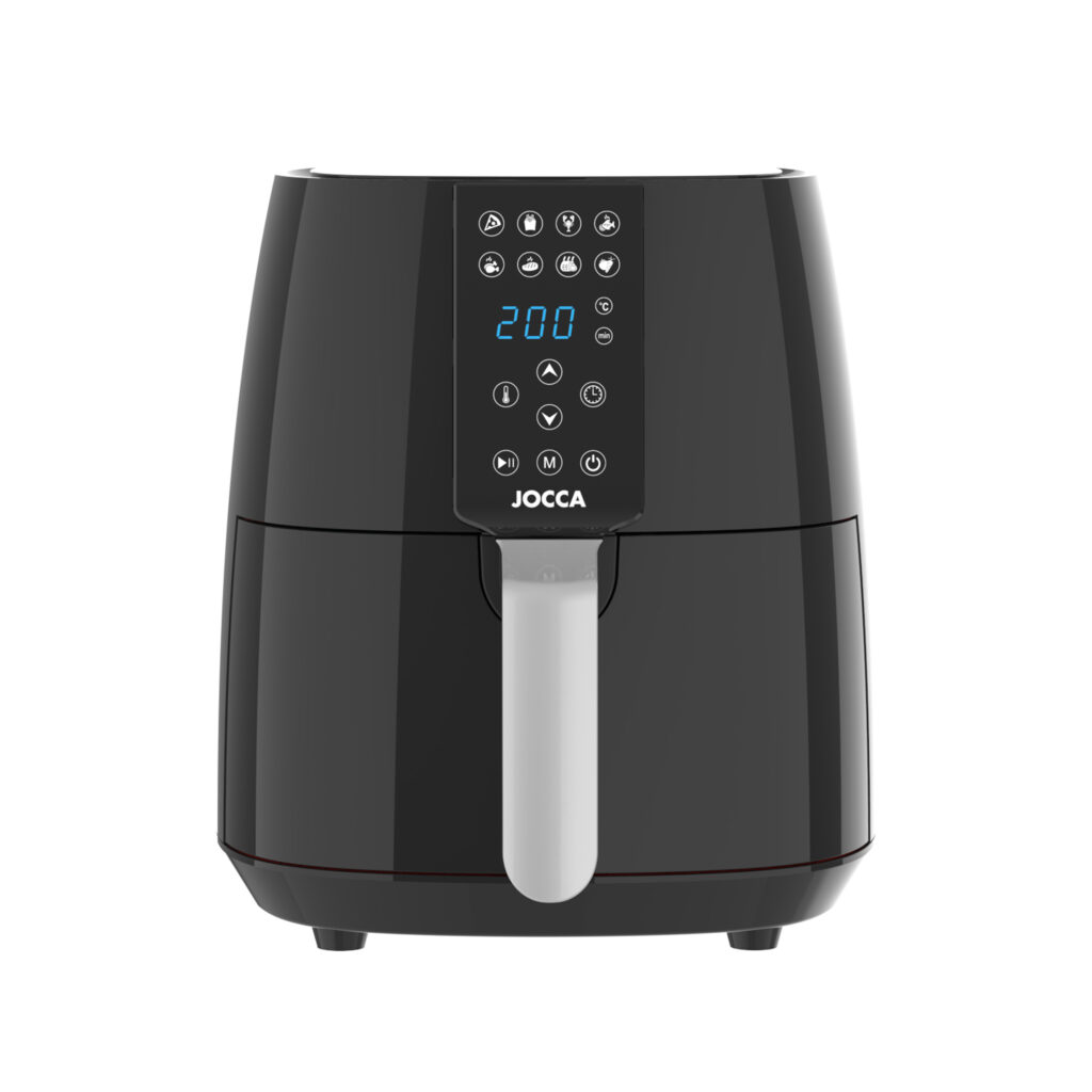 Airfryer digital Jocca de 3,8 litros, potência 1450 W