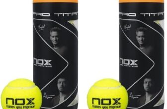 NOX 2 Tubos de 3 bolas de padel Pro Titanium